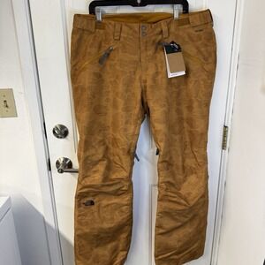 NWT The North Face Freedom Women's XL Insulated Ski Snow Pants - Topaz Orange